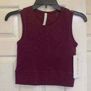 NWT Athleta Purple Ujjayi Crop Tank